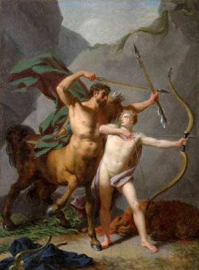 Baron Jean-Baptiste Regnault Achilles educated by Chiron